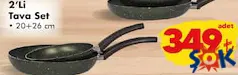KUMSAL 2'Lİ TAVA SET 20+26 CM